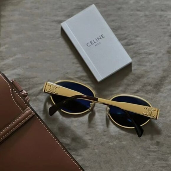 Celine gold sunglasses - Picture 3 of 4